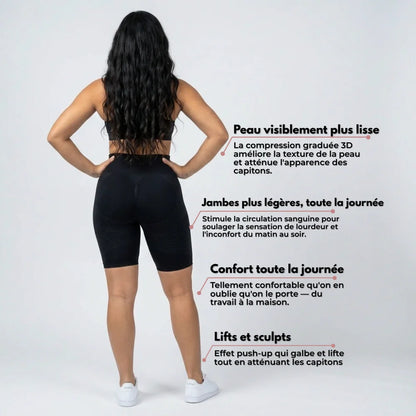 Legging Short 3D Viazee – Redéfinissez votre silhouette sans effort