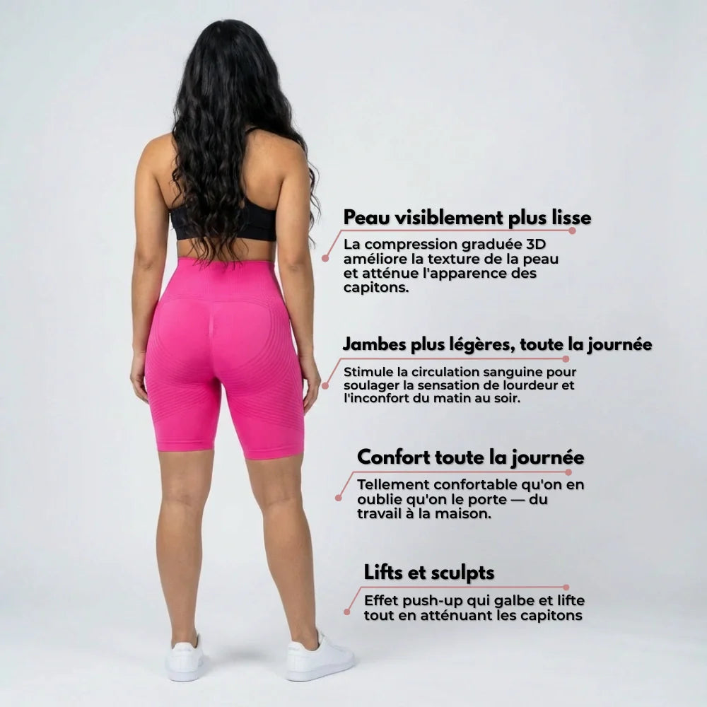 Legging Short 3D Viazee – Redéfinissez votre silhouette sans effort