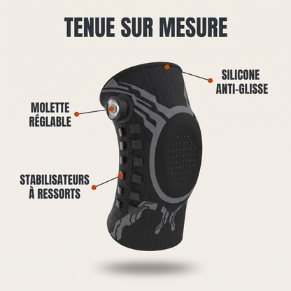 Molette réglable, stabilisateurs à ressorts, silicone anti-glisse
