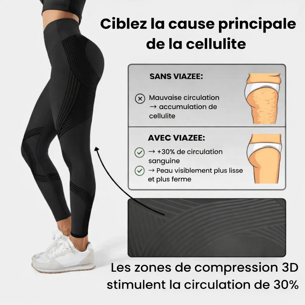 Legging 3D Viazee – Redéfinissez votre silhouette sans effort